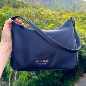 Kate Spade pristine the little better sam black nylon small shoulder bag